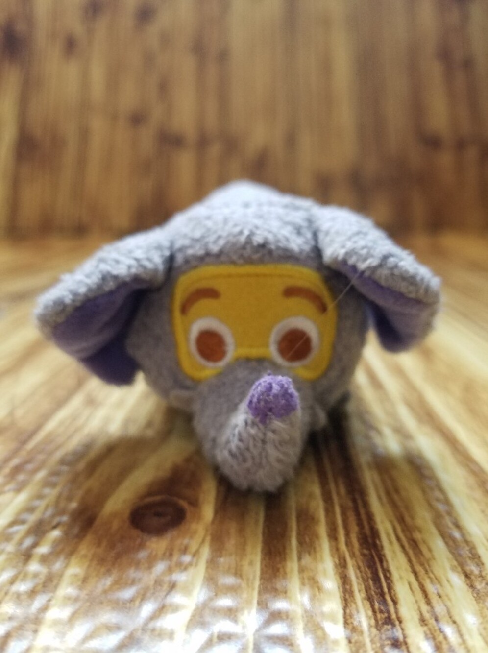 Disney Store Tsum Tsum Zootopia Ele-Finnick Plush Purple Elephant